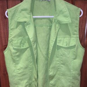 Women’s green vest